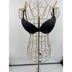 Victoria’s Secret Uplift Semi Demi Bra Grey Padded Soft Size 32C